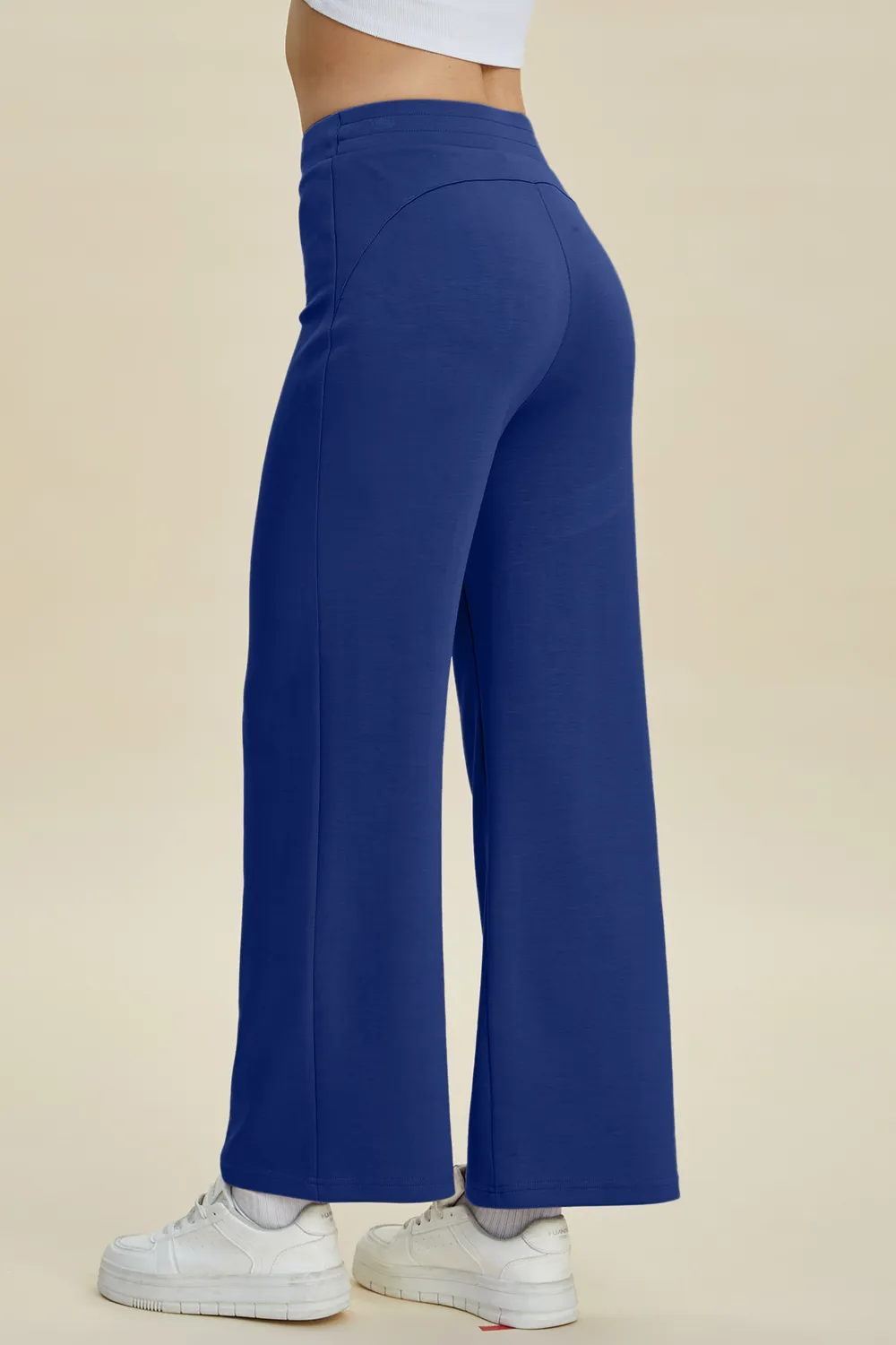 Full Size Air Scuba Drawstring Wide Leg Pants, image 2
