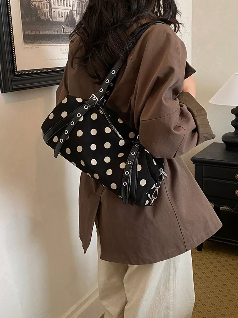 Polka Dot Shoulder Bag, image 3
