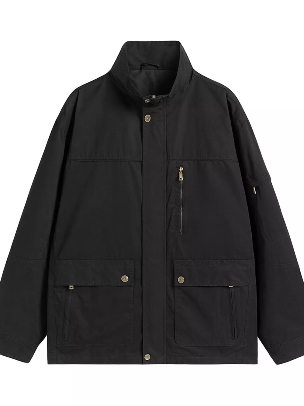 Men's Plus Size Casual Zip Up Lightweight Jacket, image 5