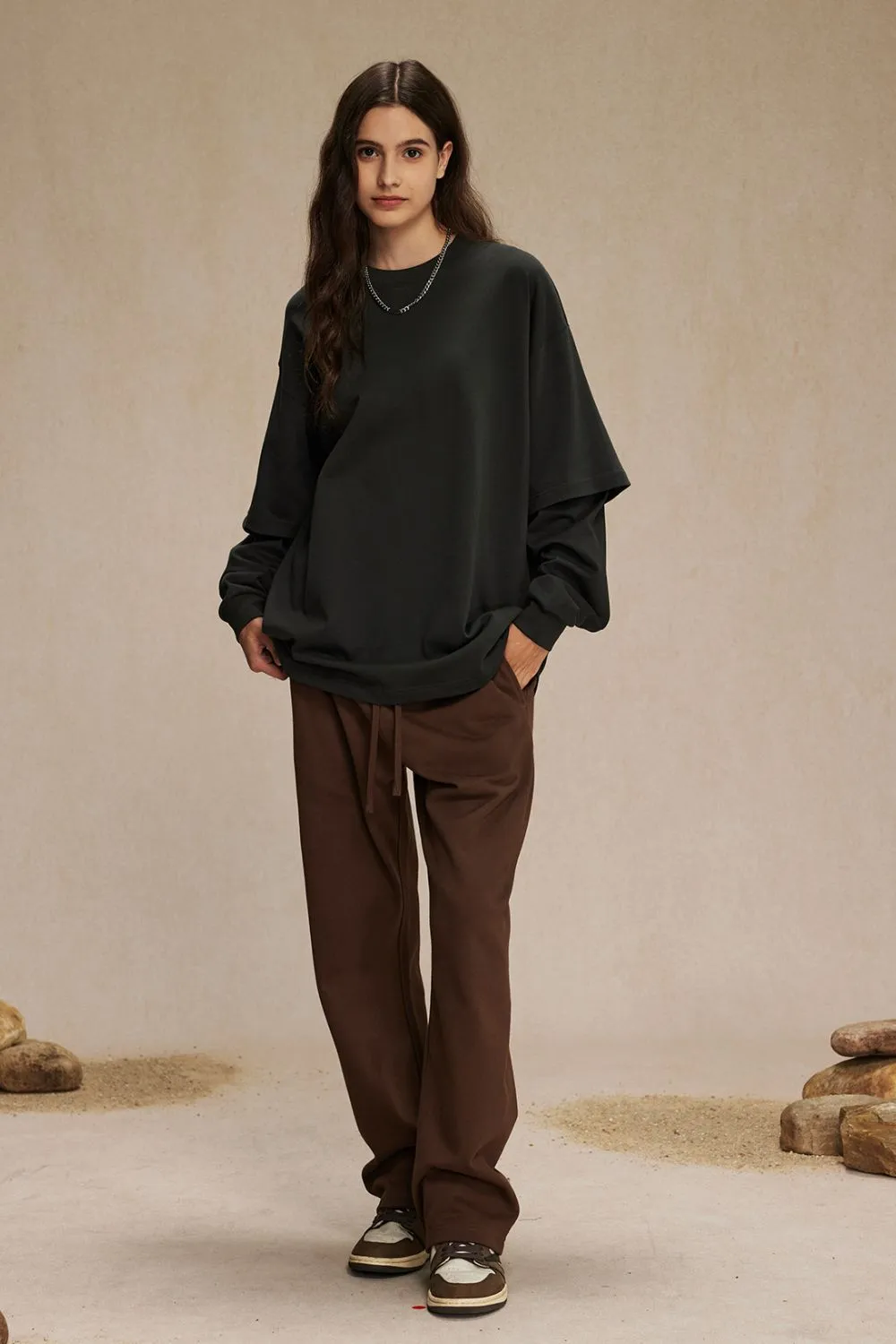 Men's Round Neck Long Sleeve T-Shirt, image 15