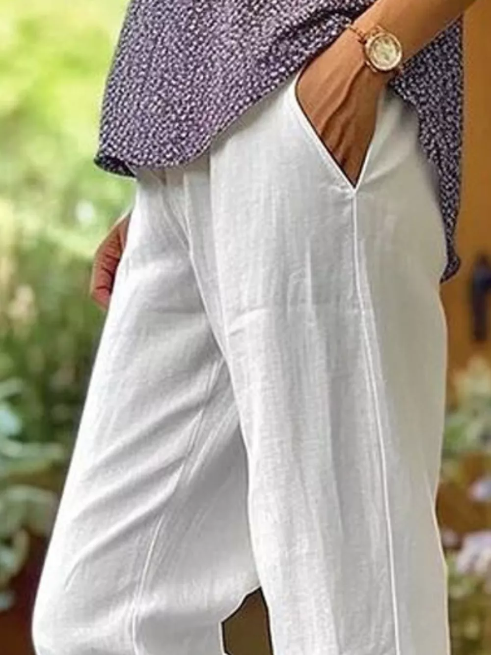 Full Size Casual Wide-Leg Pants Plus Size, image 6