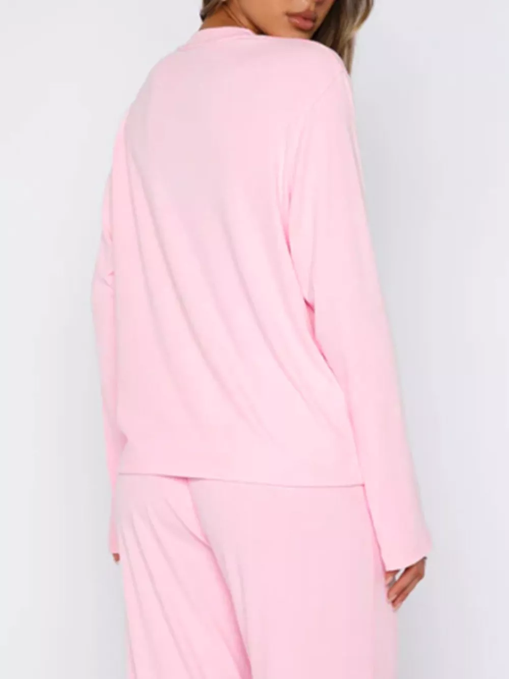 Relaxed Fit Long Sleeve Top and Pants Set, image 4