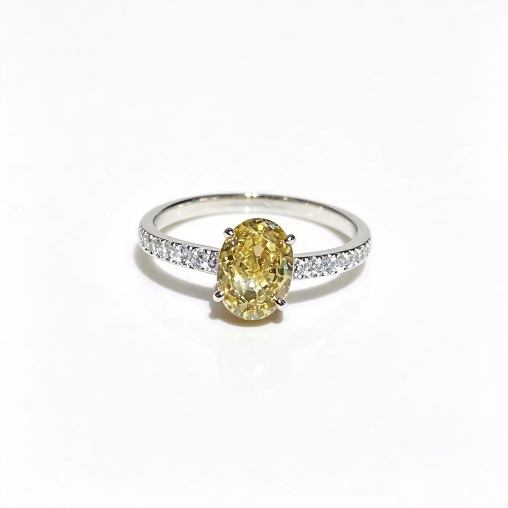 Copper Zircon Oval Ring, image 6