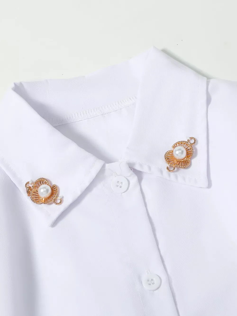 Children's Belted Long Sleeve Shirt Dress, image 2