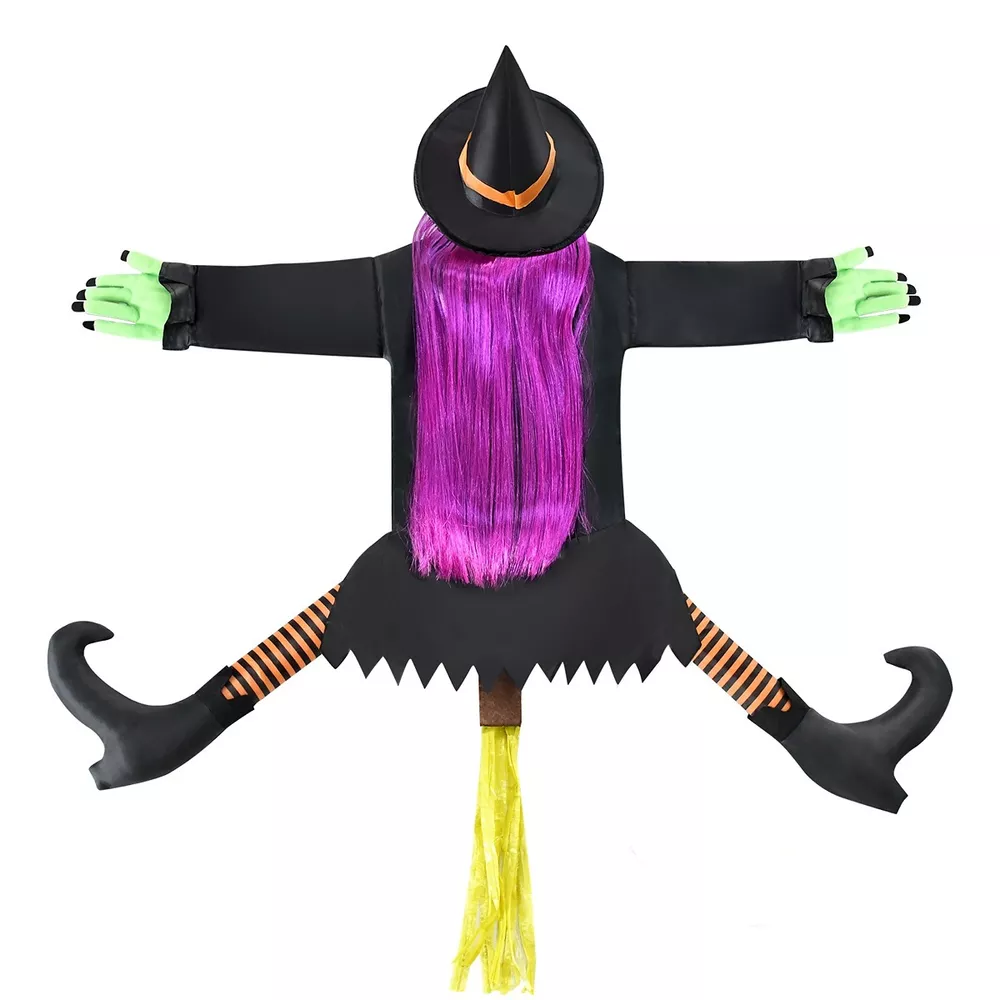 Crashing Witch Tree Hugger Halloween Decorative Ornament, image 4