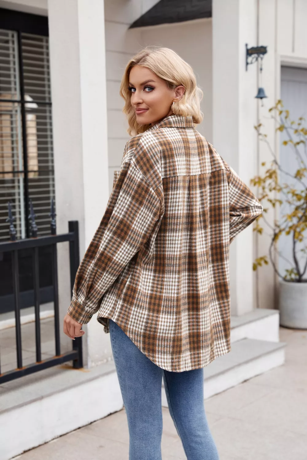 Casual Plaid Long Sleeve Shirt, image 18