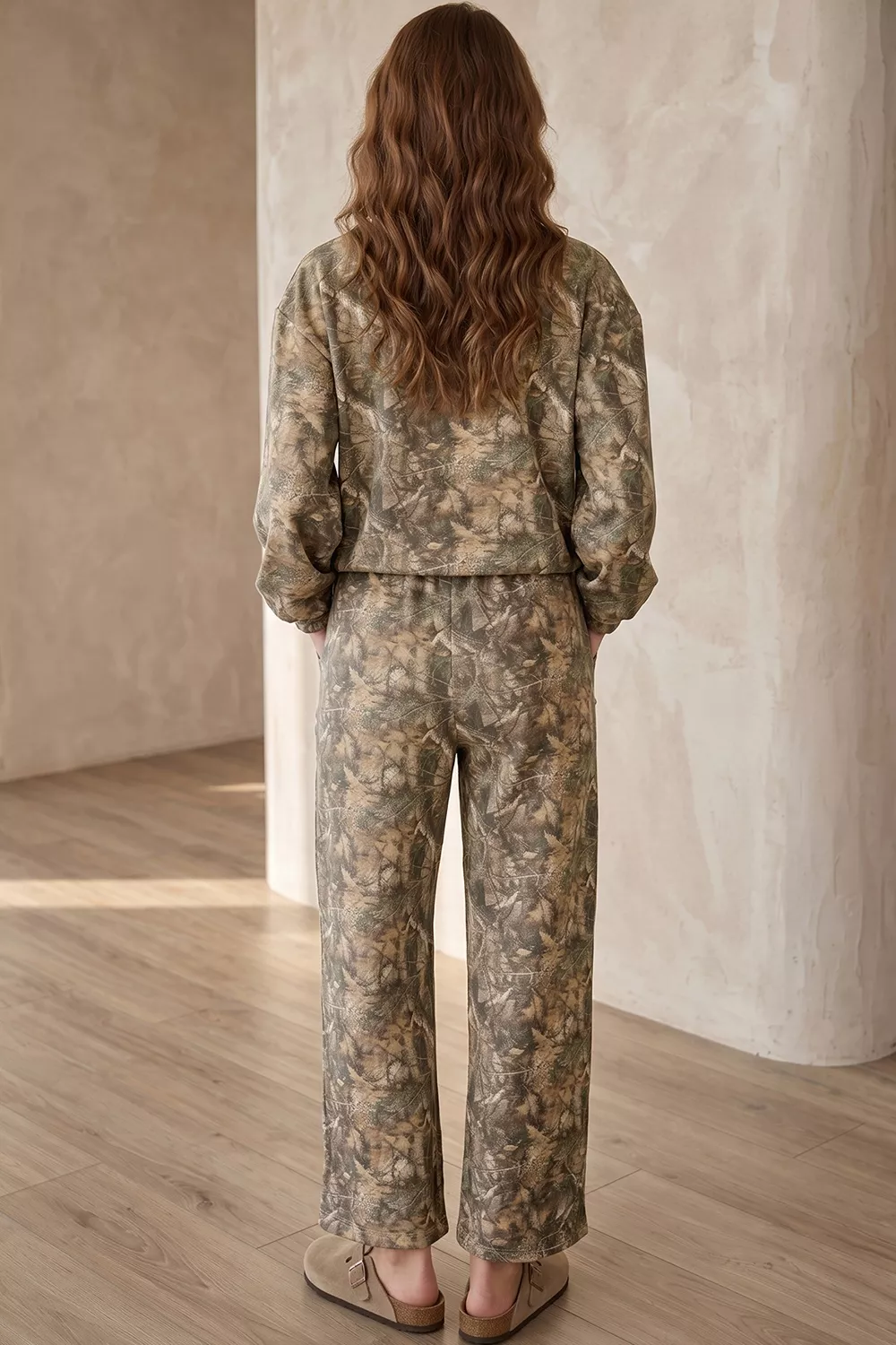Abstract Print Long Sleeve Pant Set, image 2