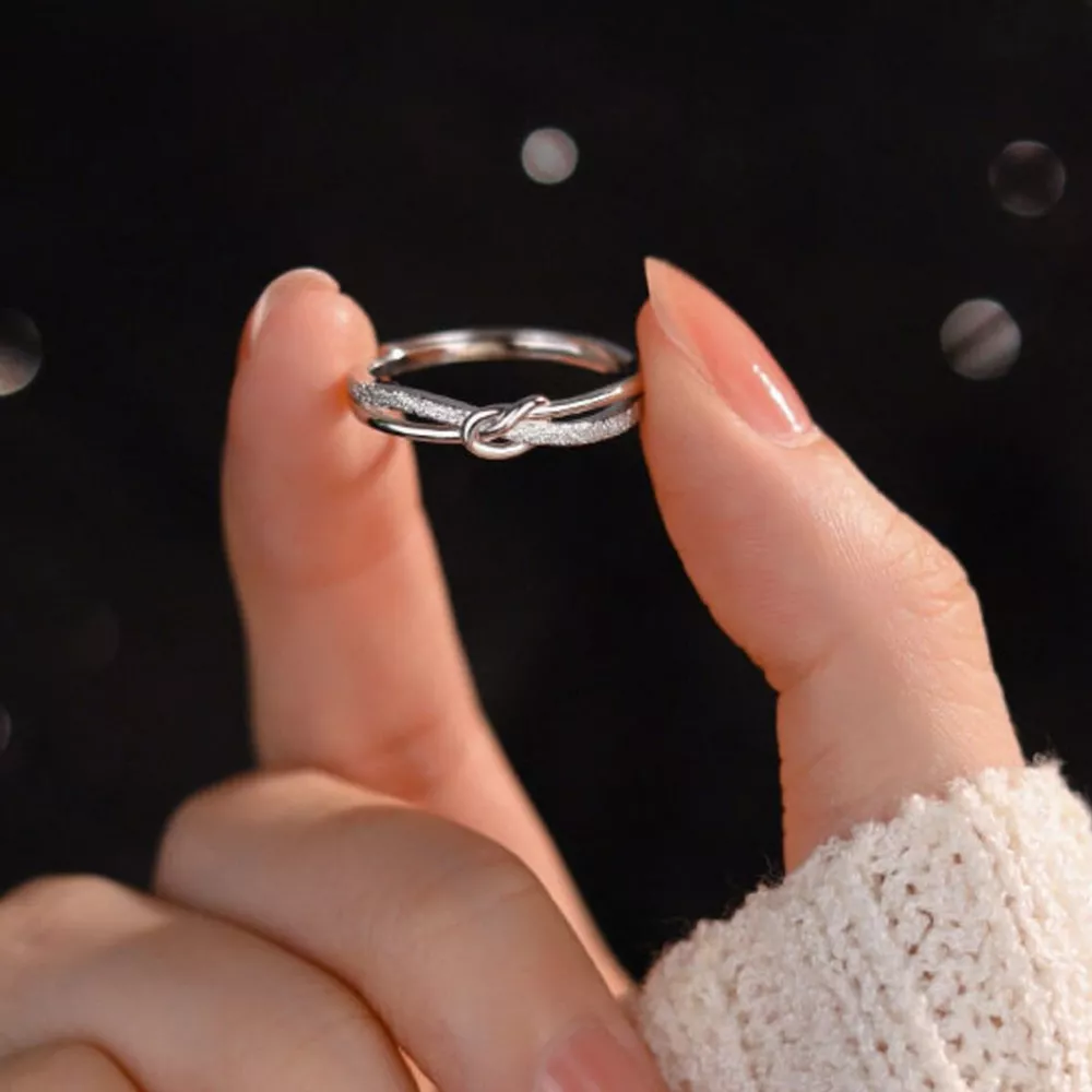 925 Sterling Silver Knot Ring, image 8