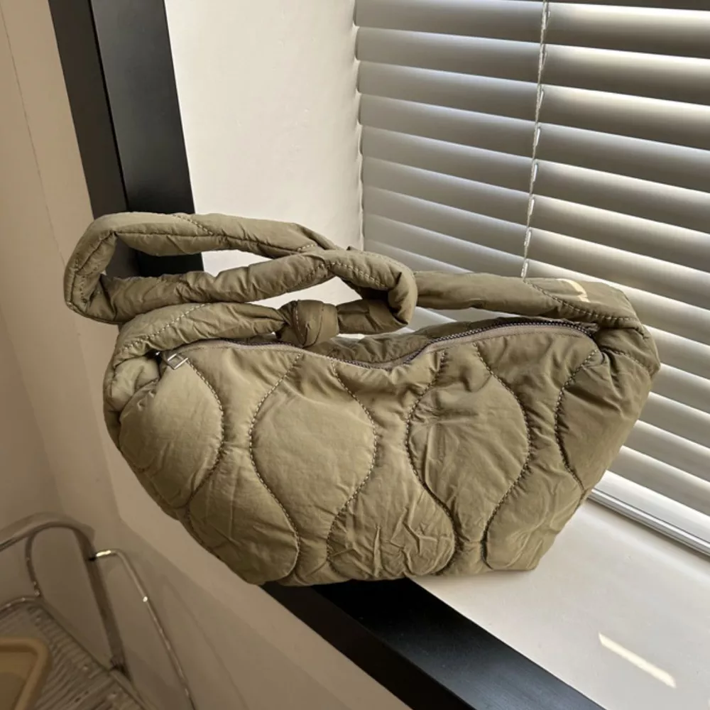 Solid Color Quilted Crossbody Bag, image 7