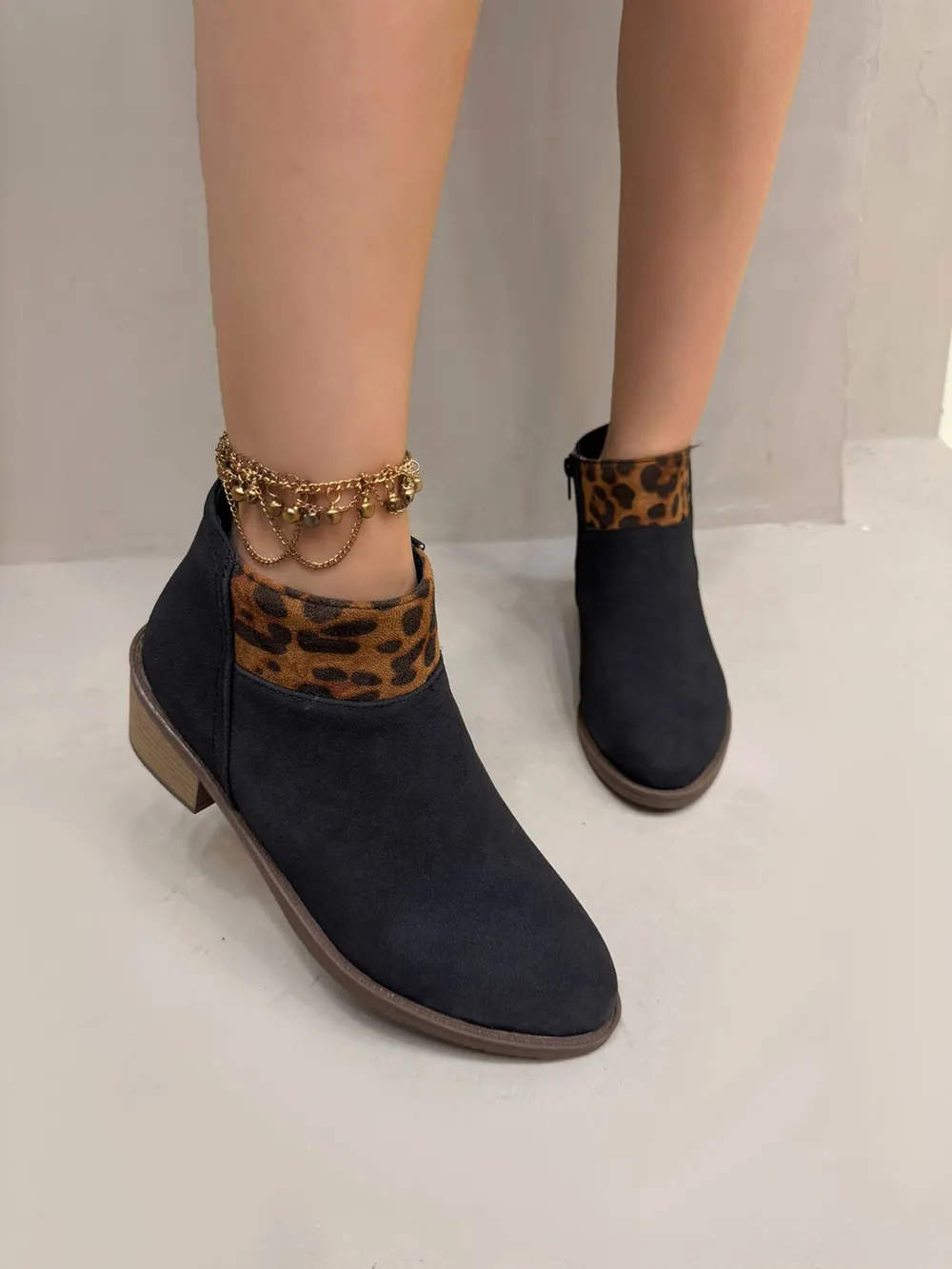 Leopard Block Heels Boots, image 2