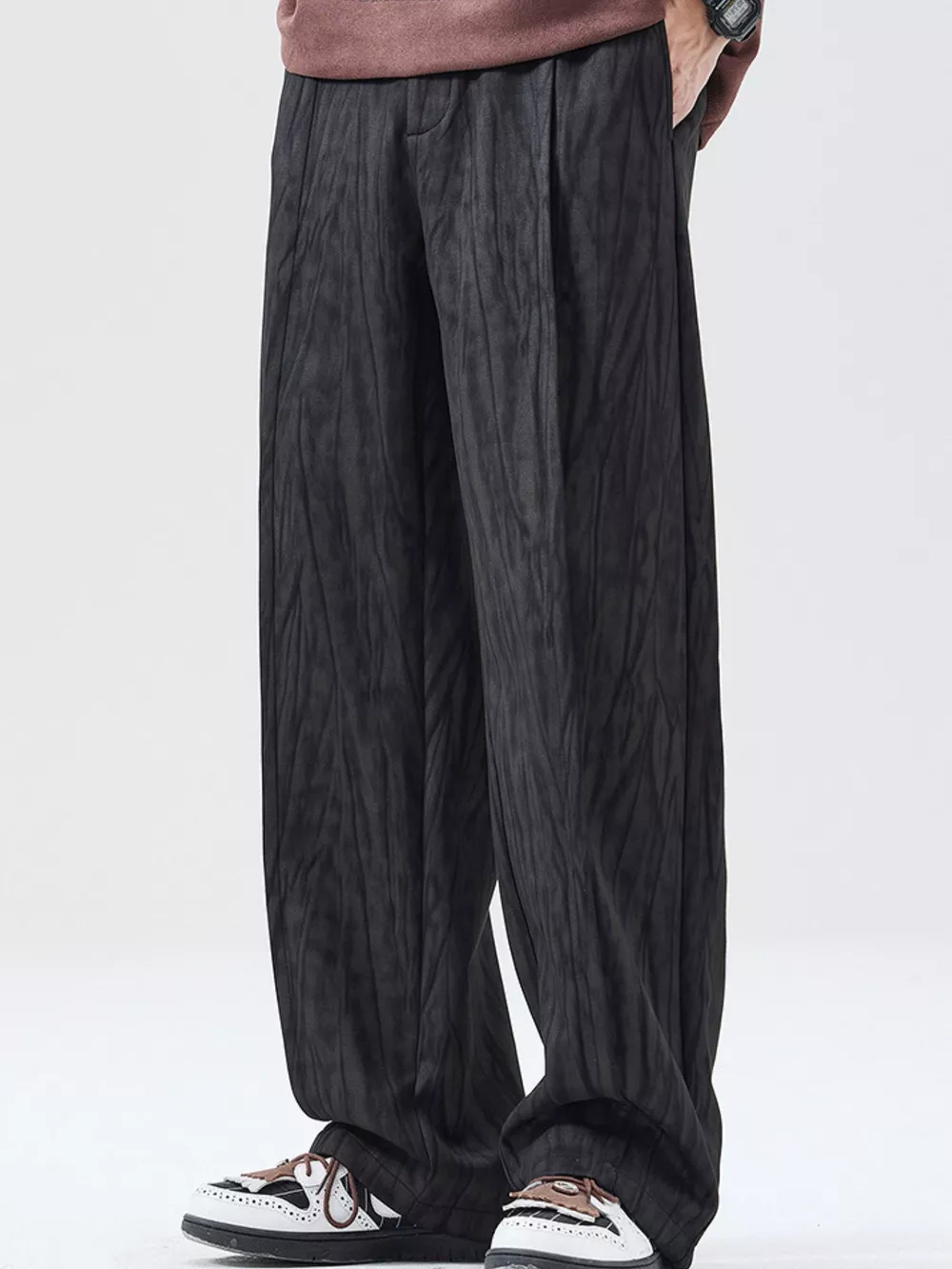 Men's Full Size Wide Leg Casual Pants Plus Size, image 8