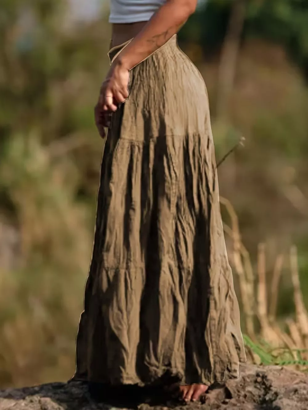 Tiered Maxi Skirt, image 2