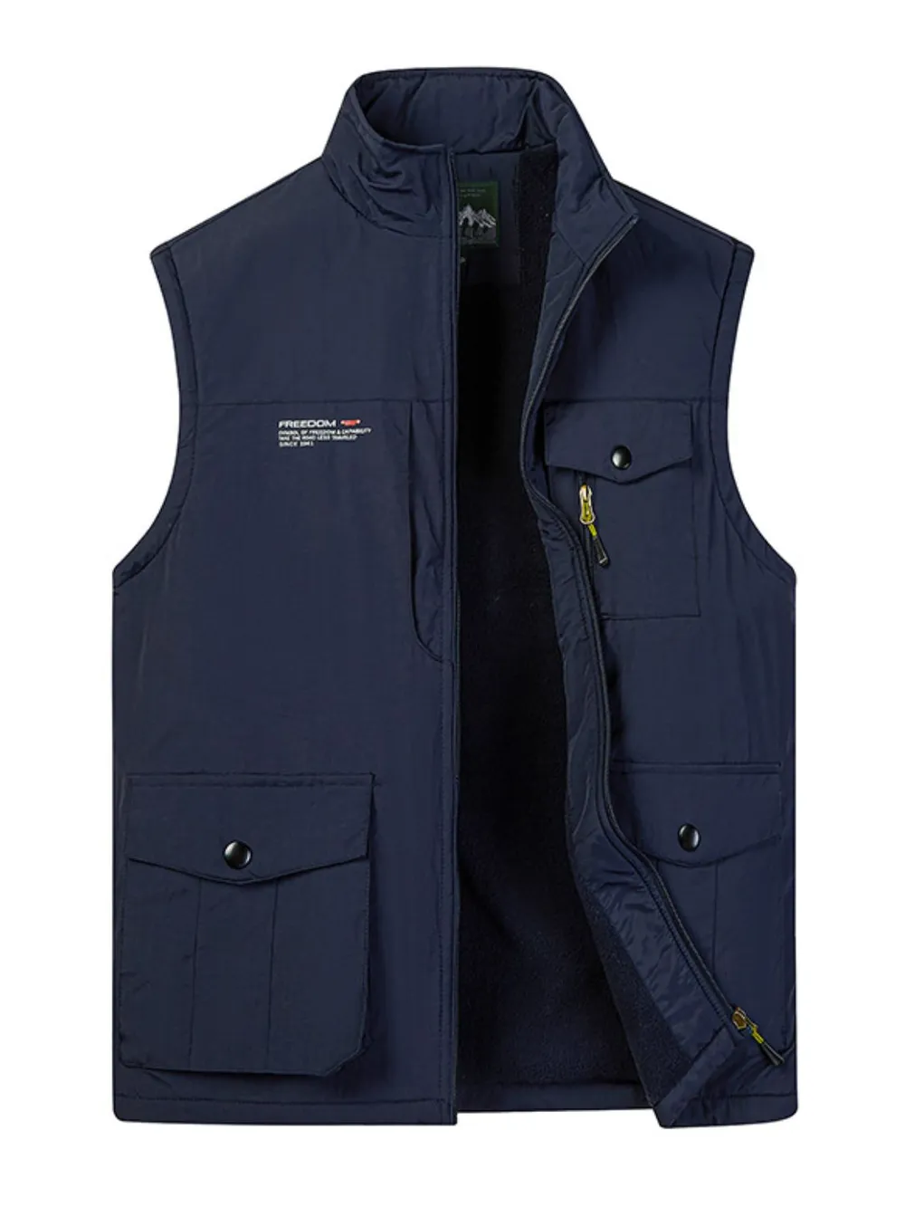 Men's Plus Size Zip Up Vest, image 5