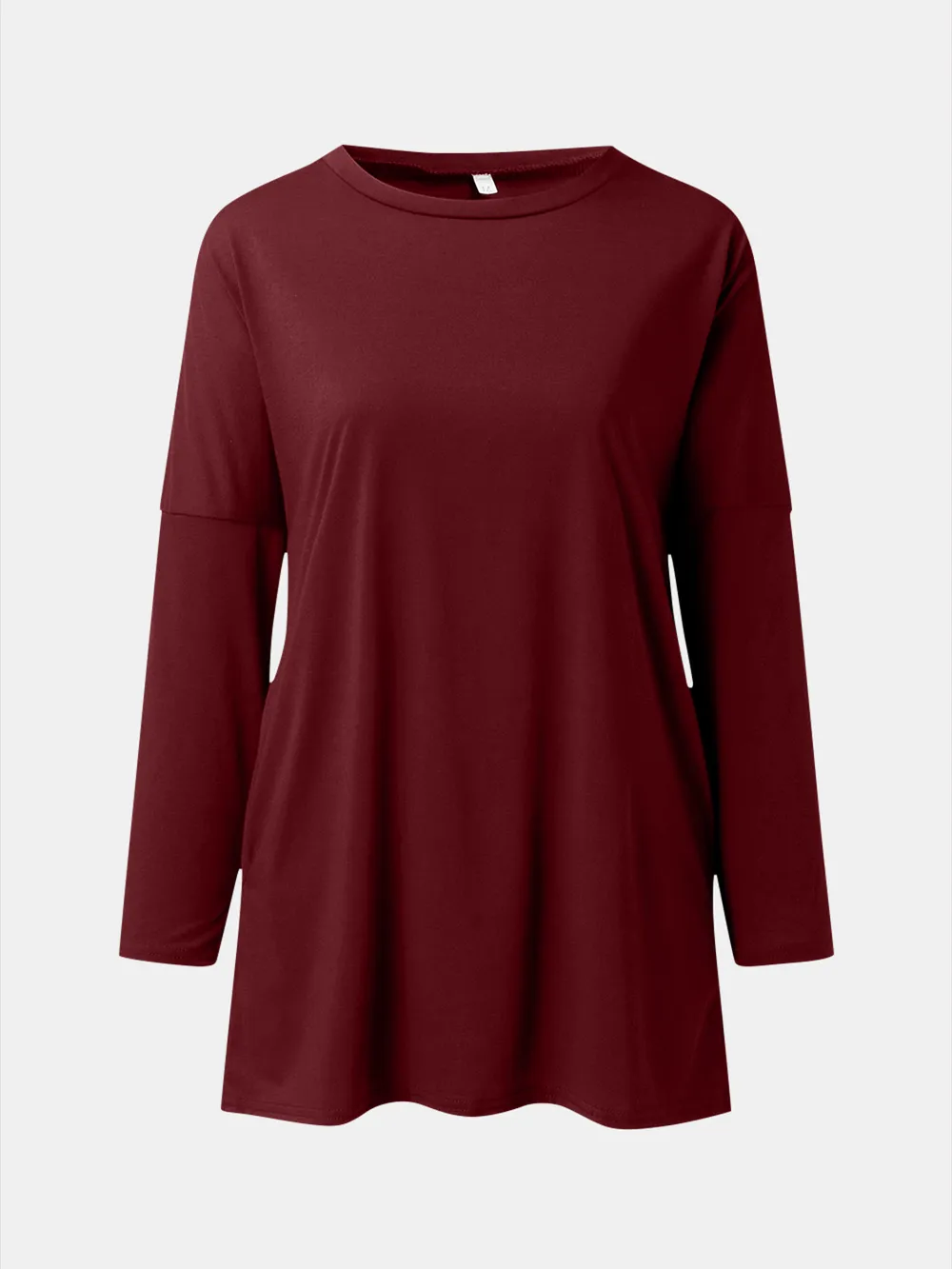Full Size Round Neck Long Sleeve T-Shirt, image 8