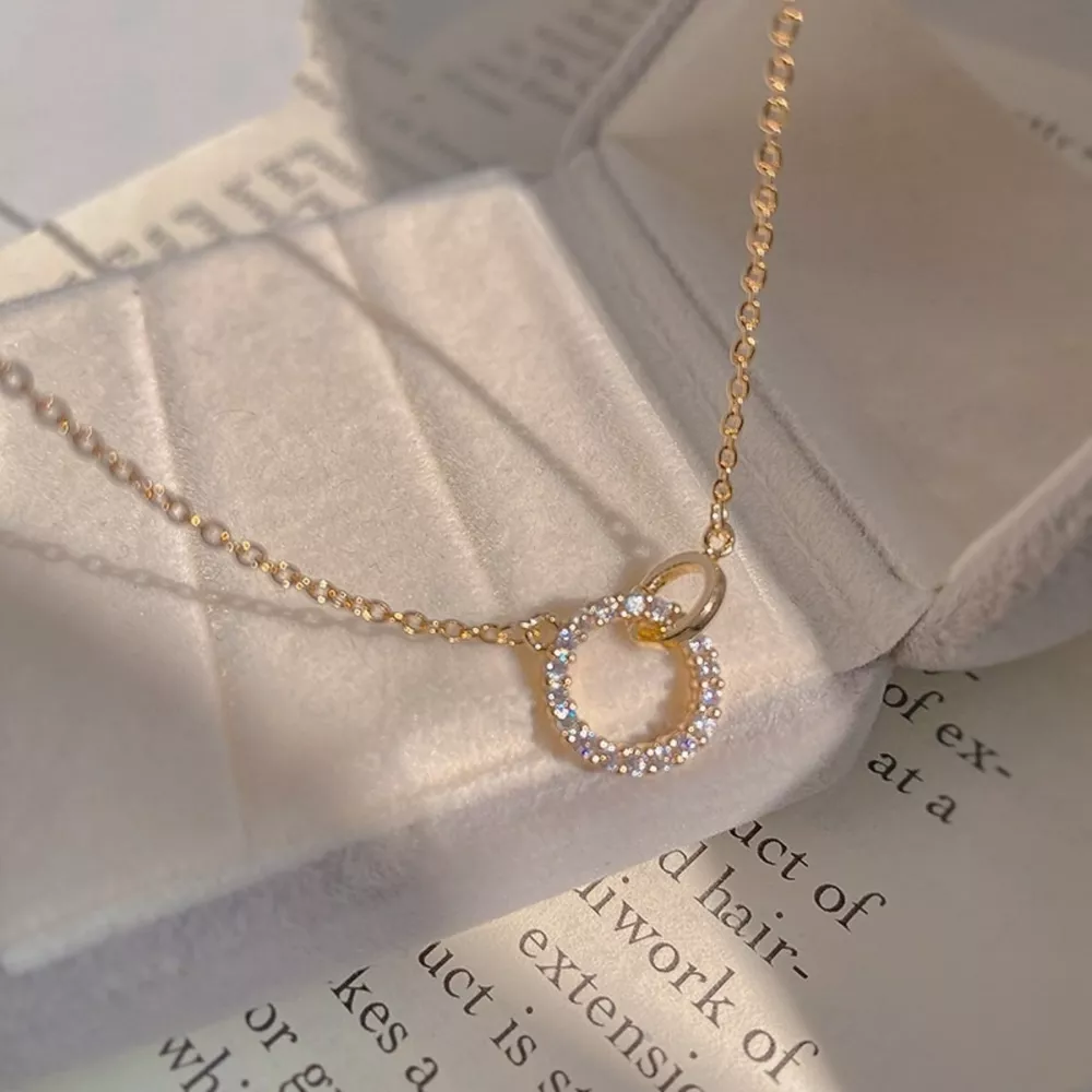 925 Sterling Silver Zircon Pendant Necklace, image 3