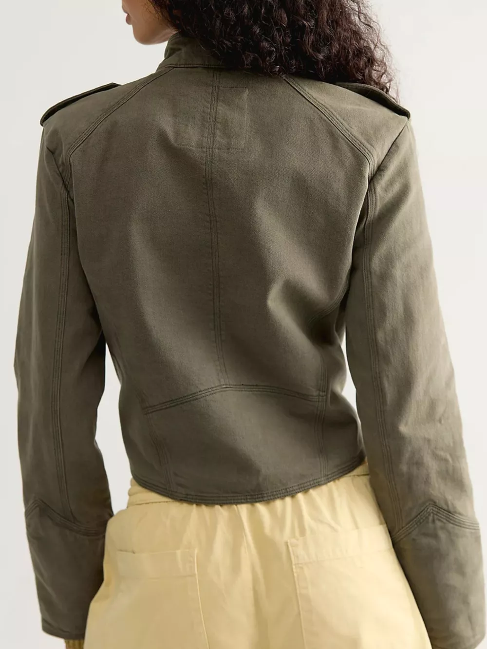 Decorative Button Cropped Jacket, image 10