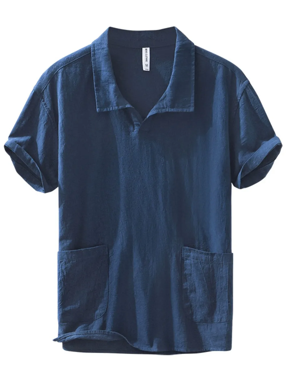 Men's Plus Size Collared Neck Short Sleeve T-Shirt, image 5
