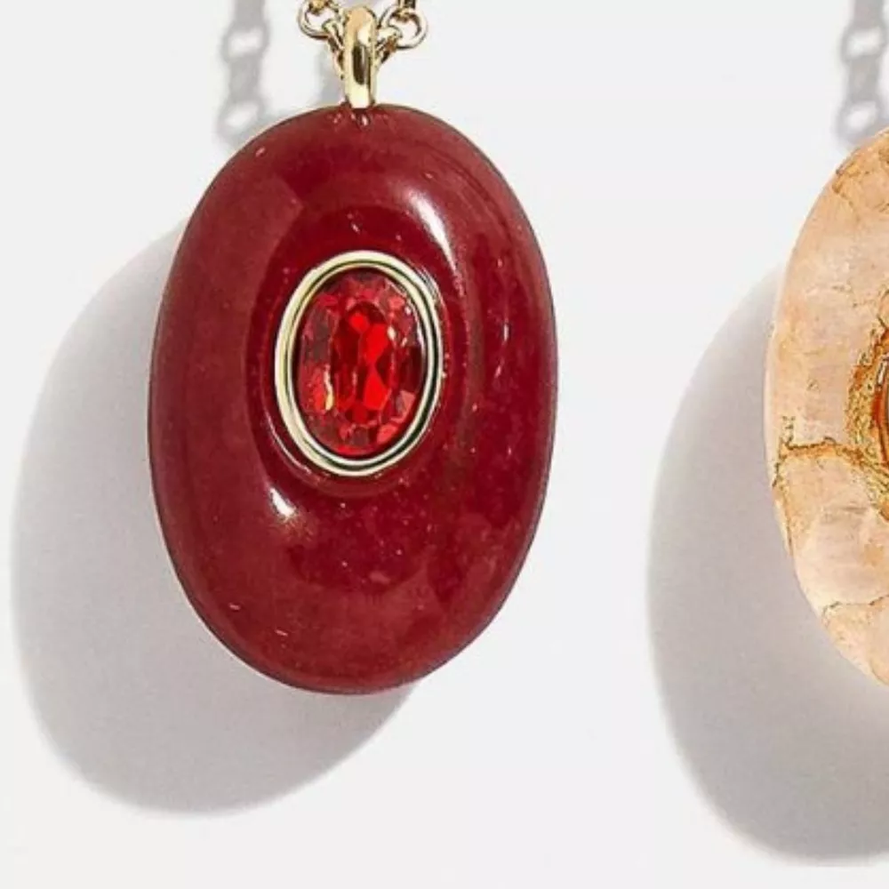 Natural Stone Pendant Necklace, image 13