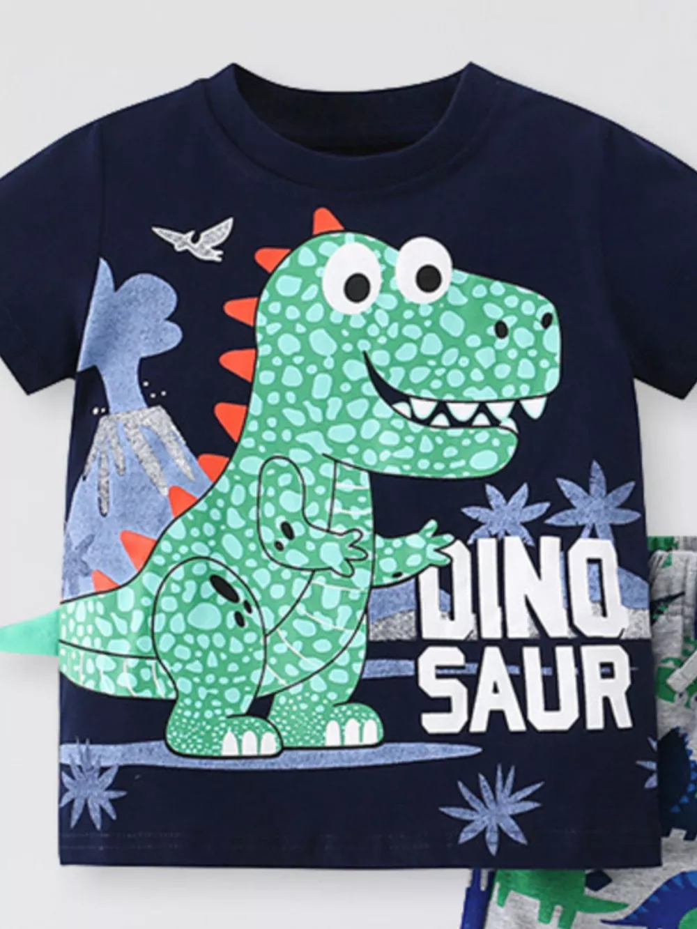 Children's Dinosaur Short Sleeve Tee and Shorts Set, image 2