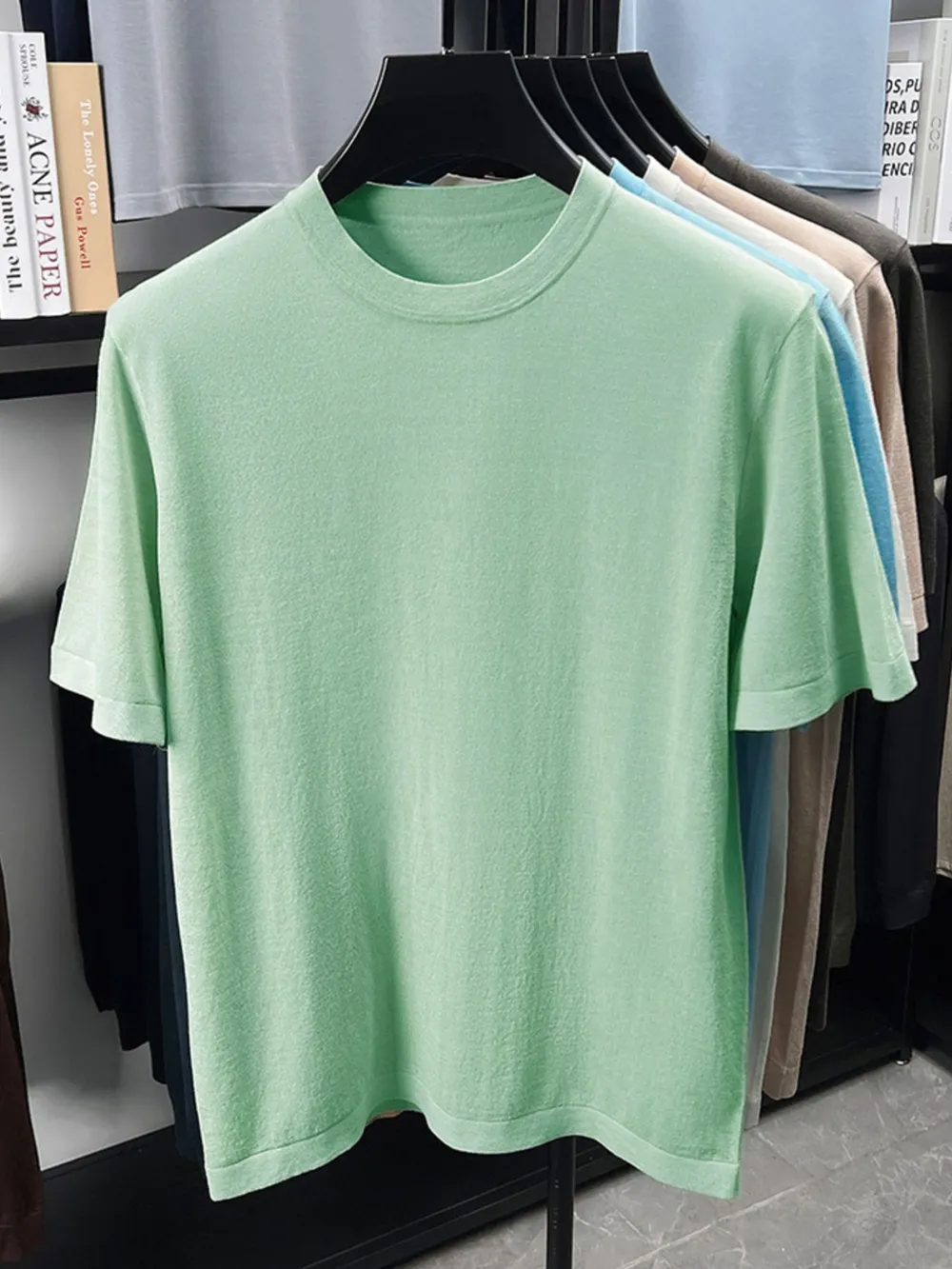 Men's Plus Size Round Neck Short Sleeve T-Shirt, image 11
