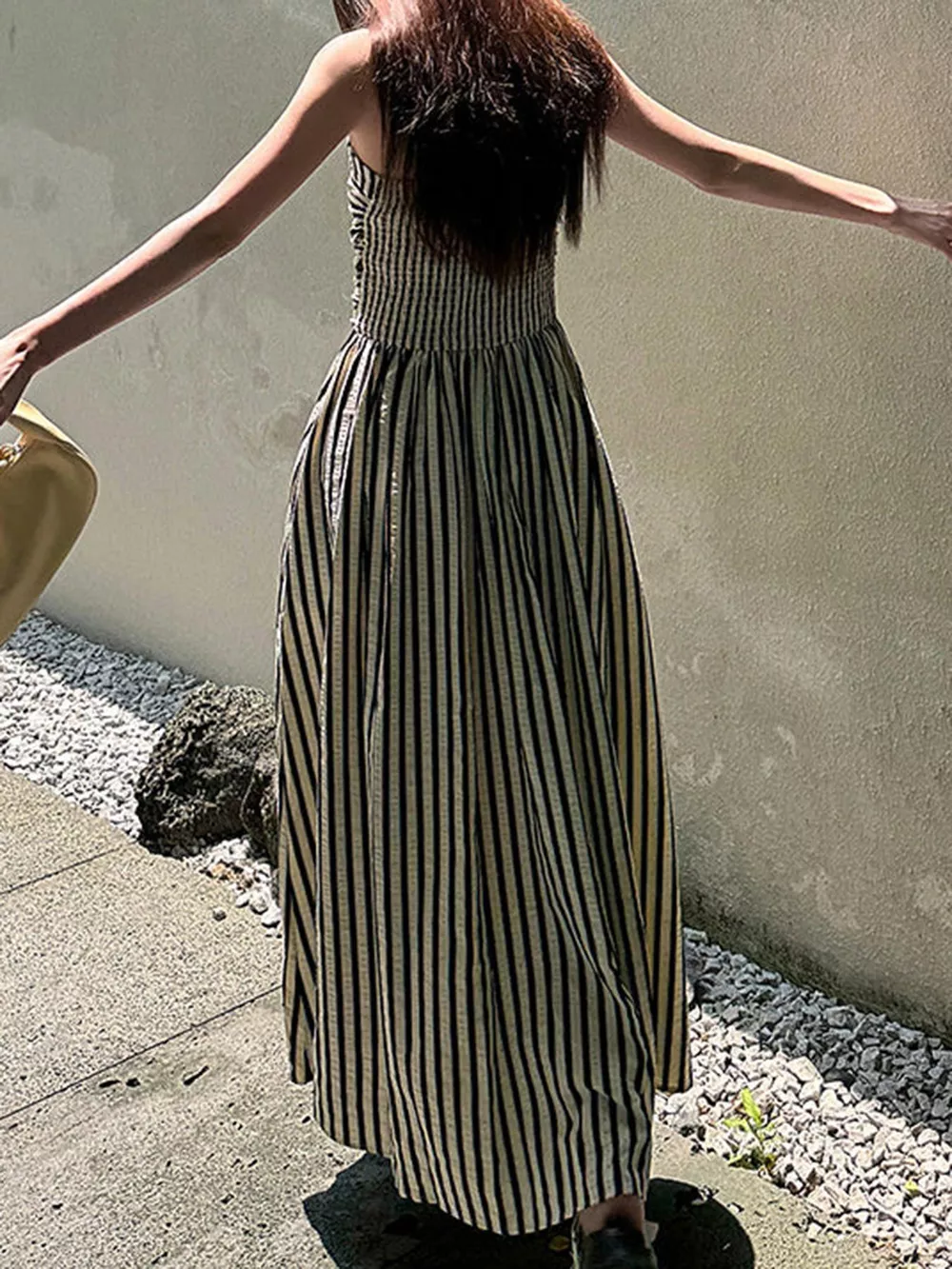 Striped Sleeveless Maxi Dress, image 2