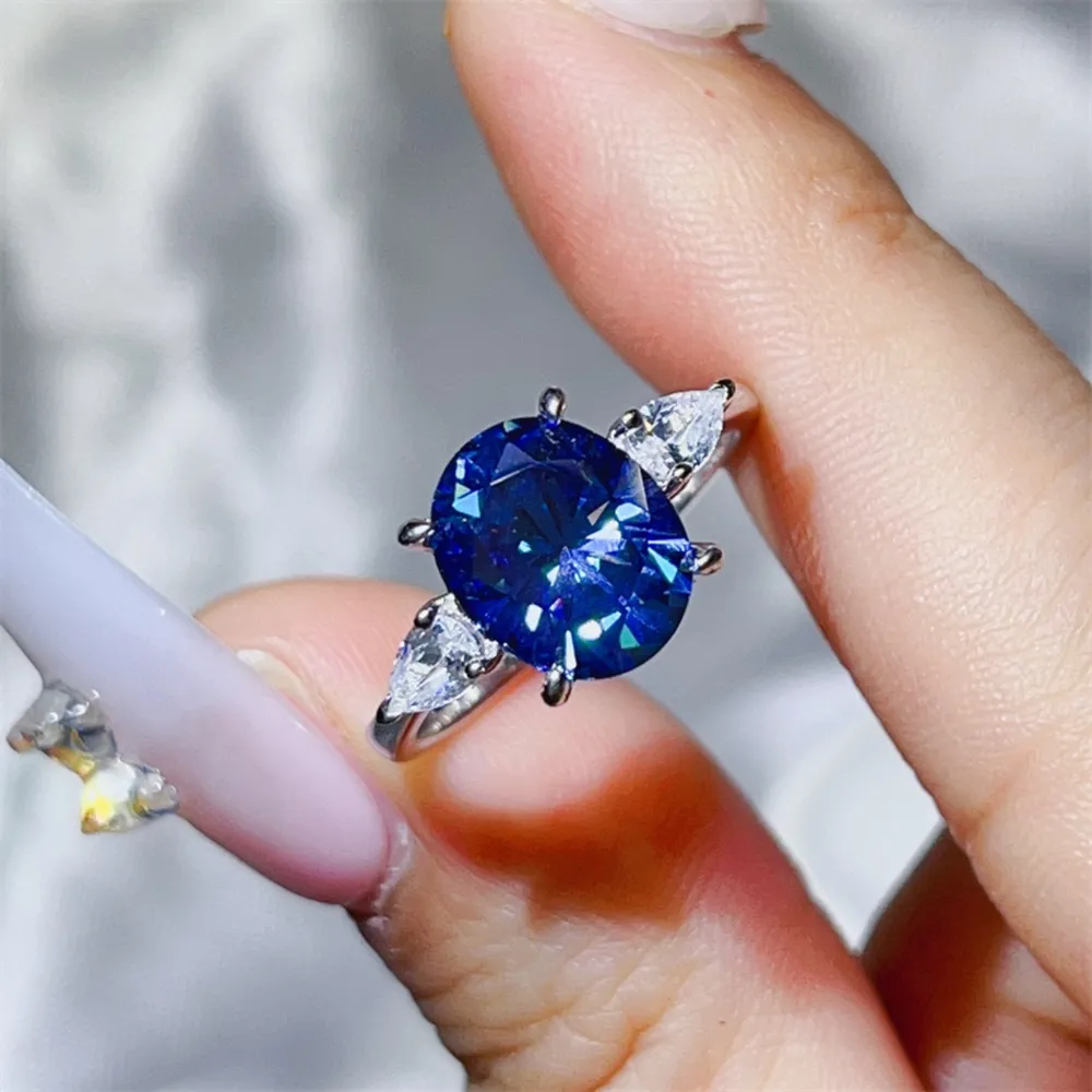 3 Carat Moissanite 925 Sterling Silver Ring, image 3
