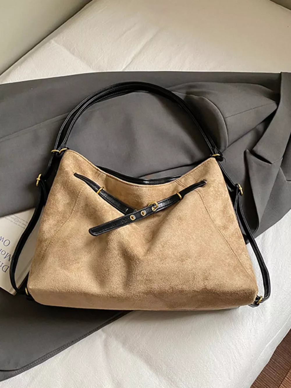 Vintage Suede Tote Bag, image 18