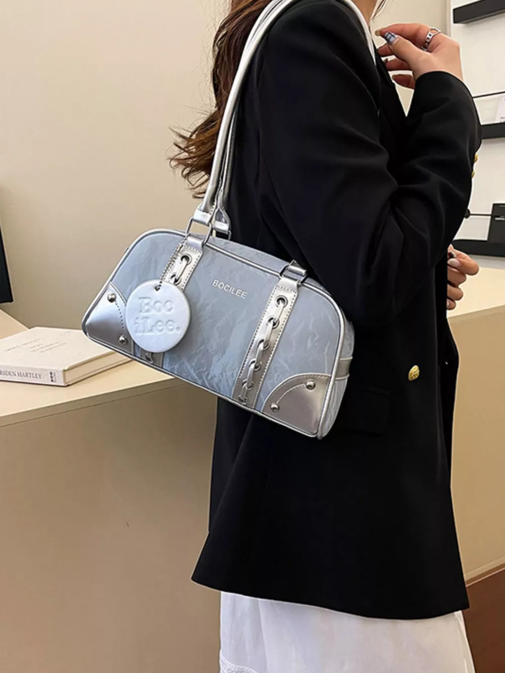 Top Handle Shoulder Bag, image 5