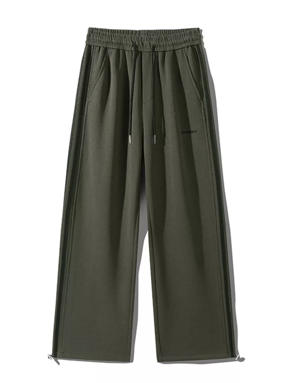 Men's Plus Size Casual Striped Wide Leg Sweatpants, image 4