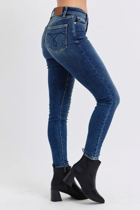 Full Size Run Mid-Rise Waist Skinny Jeans with Thermal Lining, image 3