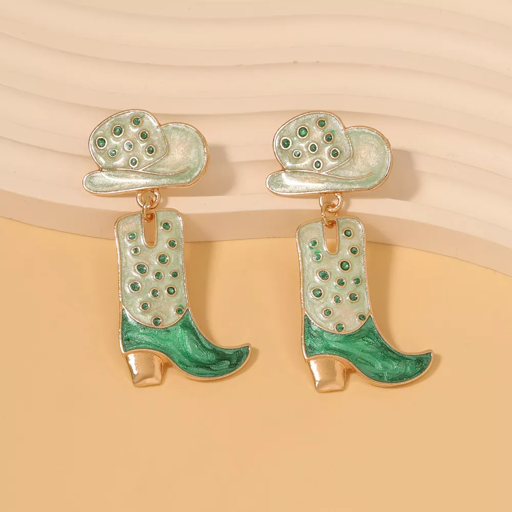 Cowgirl Boot and Hat Dangle Earrings, image 9