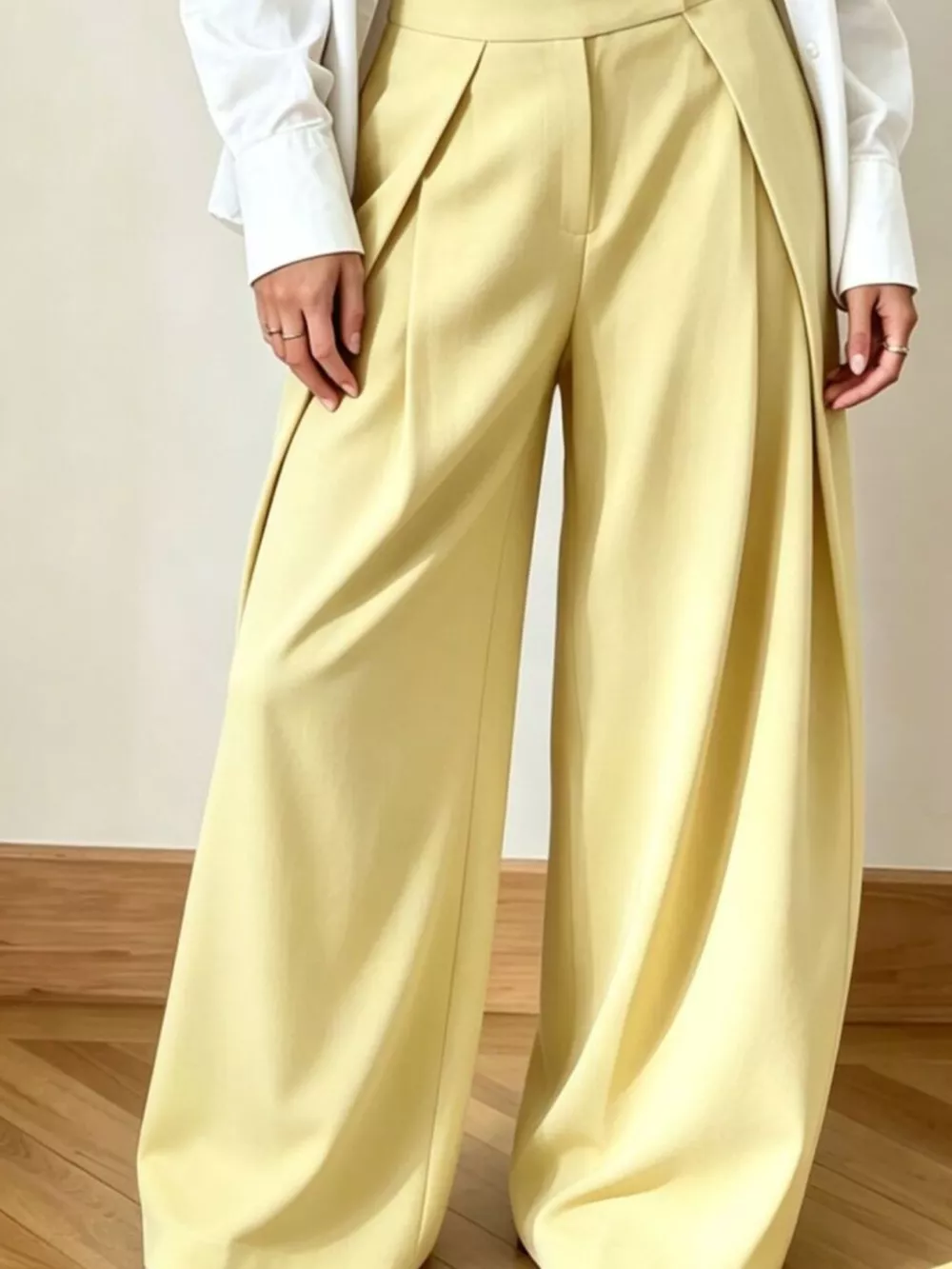 High-Waisted Wide-Leg Pants, image 9