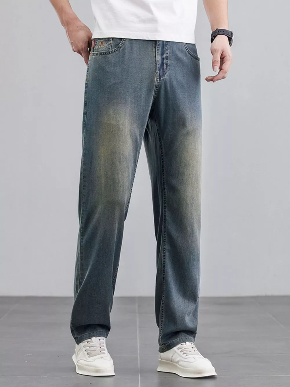 Men's Wide Leg Jeans, image 6