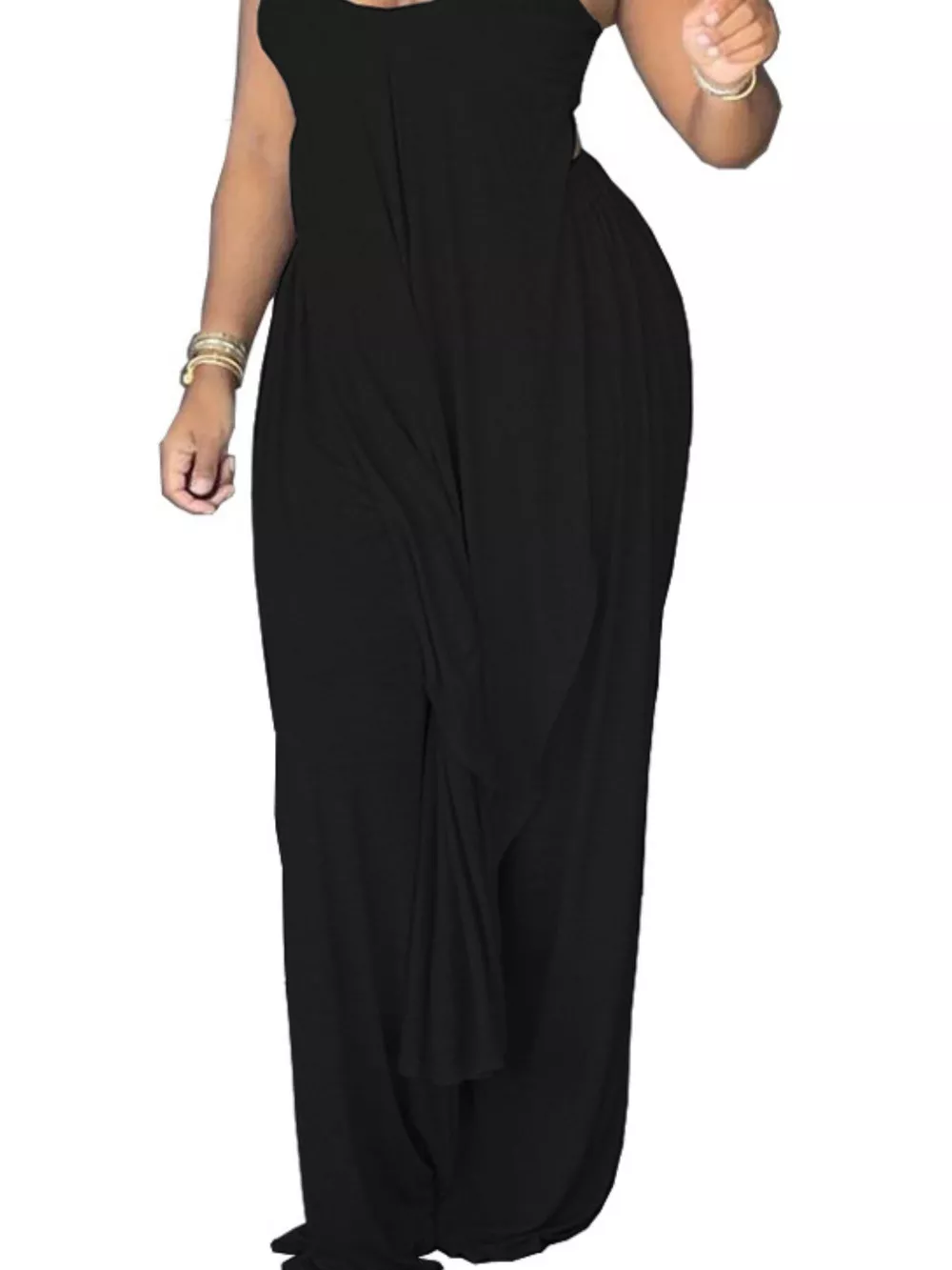 Full Size Asymmetrical Hem Cami and Pants Set Plus Size, image 9