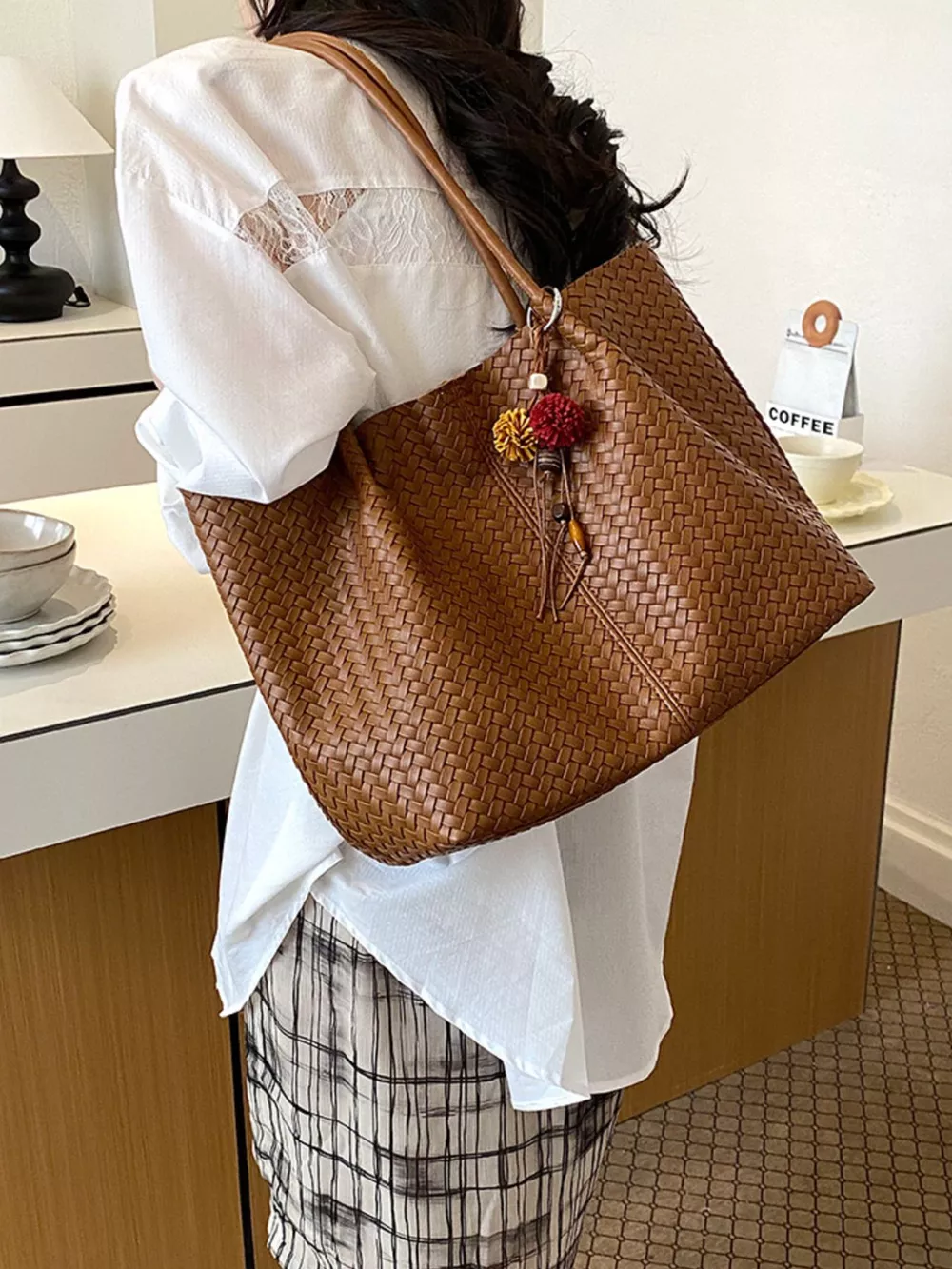 PU Leather Tote Bag, image 9