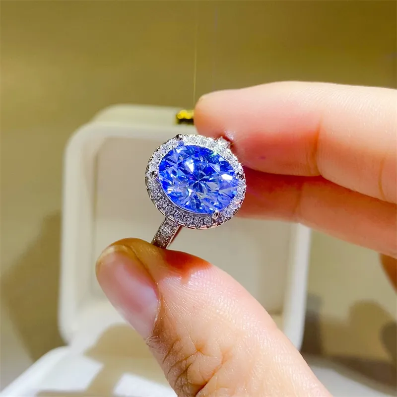 5 Carat Moissanite 925 Sterling Silver Ring, image 3