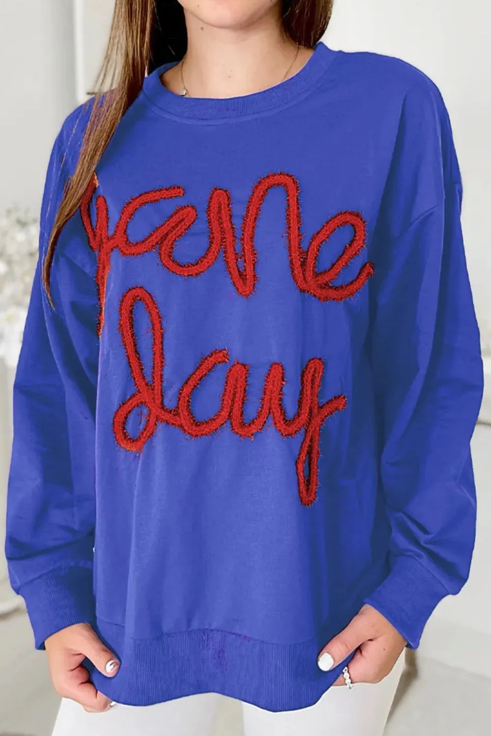 Round Neck Long Sleeve Sweatshirt, image 2
