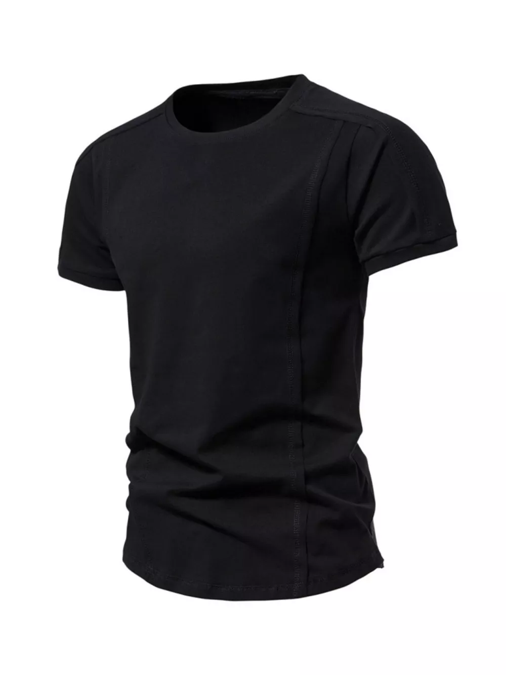 Men's Plus Size Round Neck Tactical Style T-Shirt, image 4