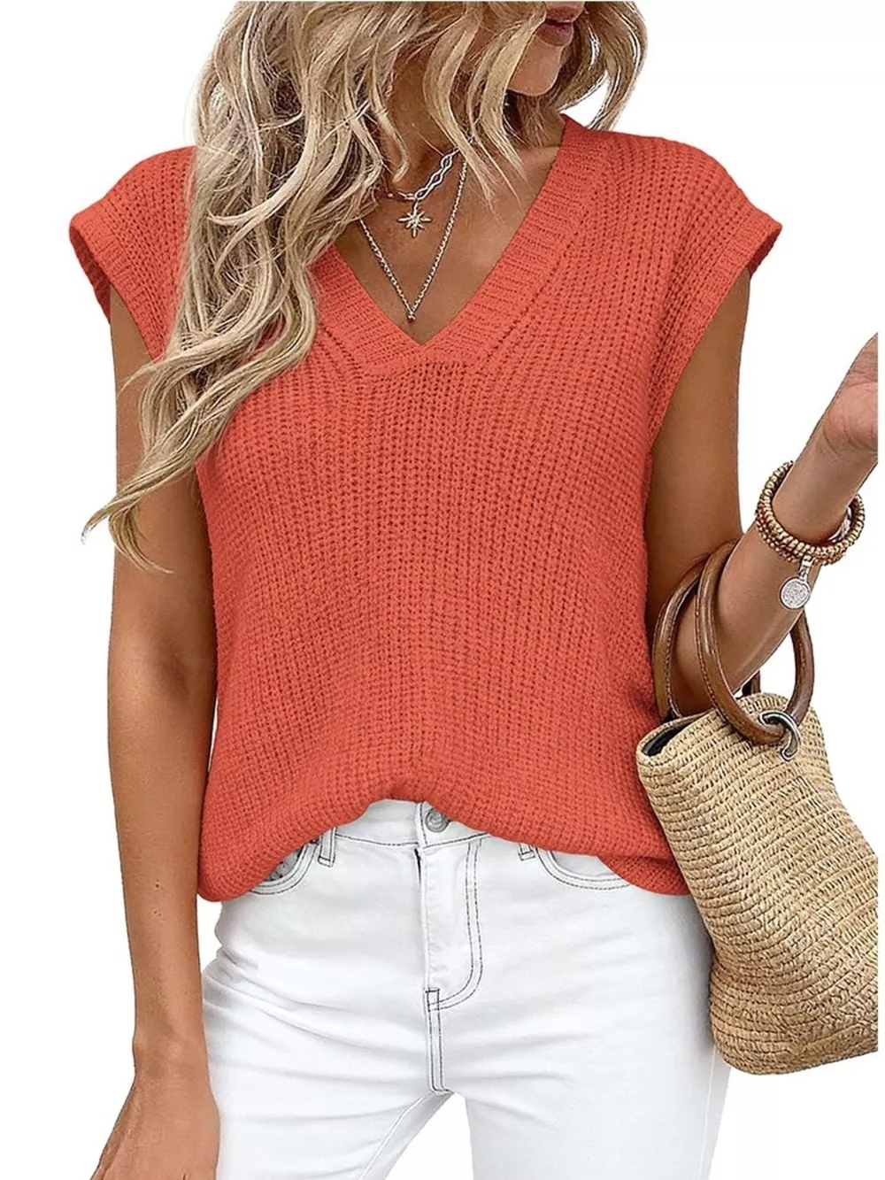 V-Neck Sweater Vest, image 16