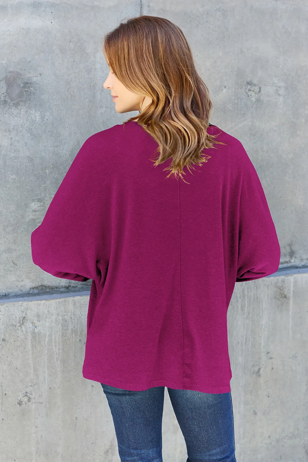 Full Size Round Neck Long Sleeve T-Shirt, image 4