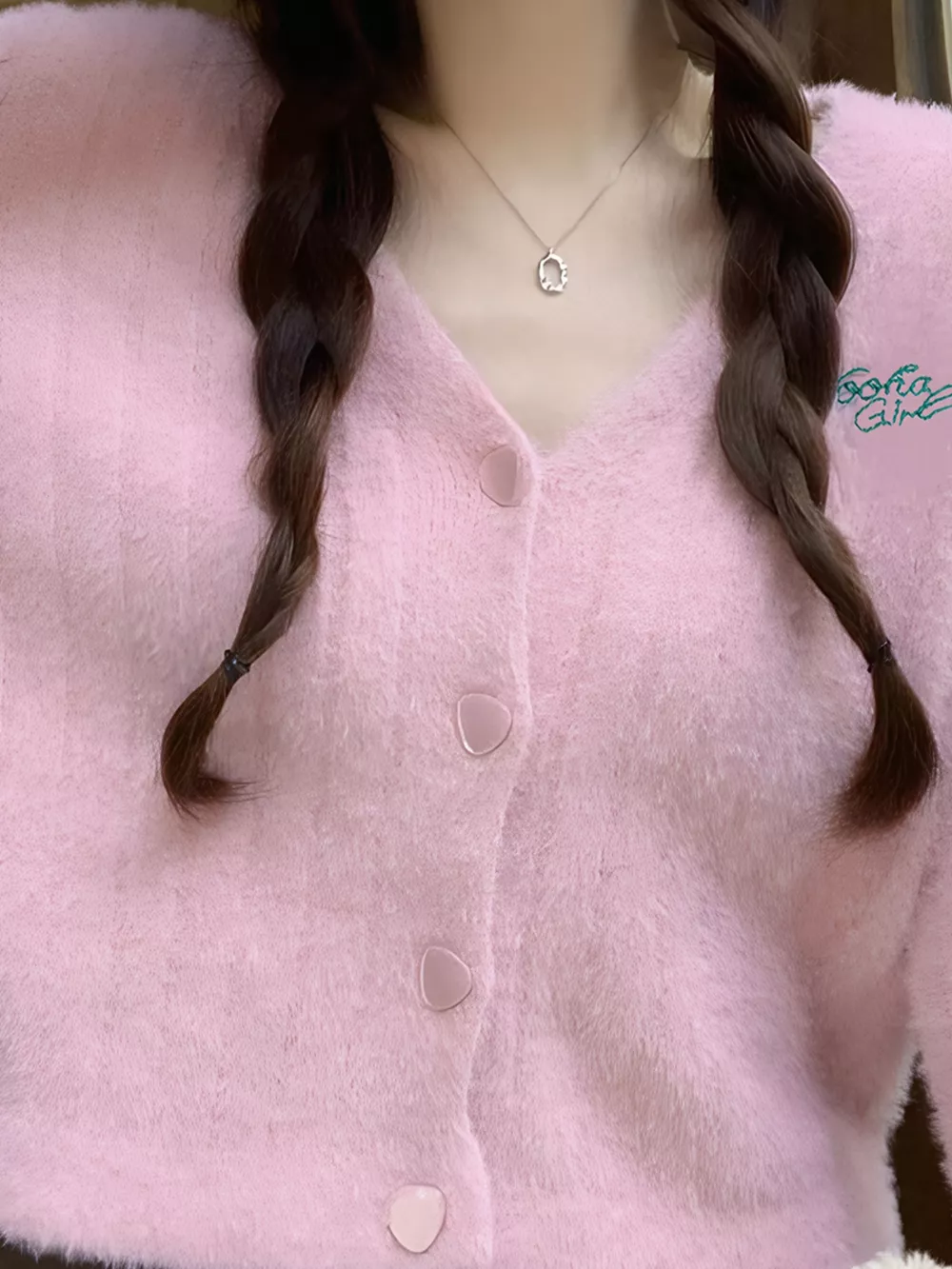 Button Up Ribbed Knit Cardigan, image 2