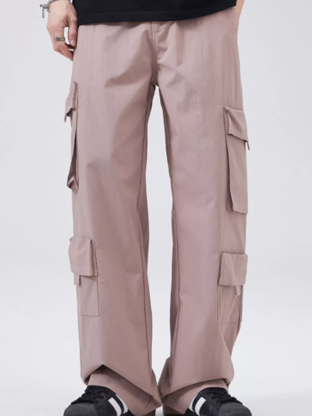 Men's Full Size Wide Leg Cargo Pants Plus Size, image 5