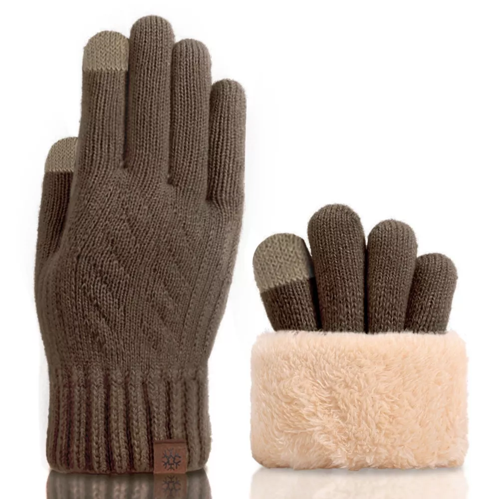 Warm Touchscreen Knit Gloves, image 3