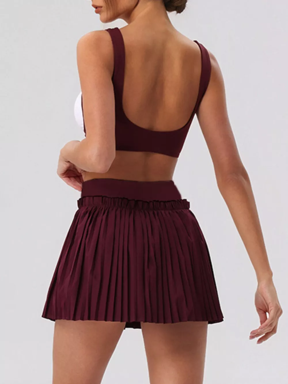 Sleeveless Top and Pleated Skirt Active Set, image 24