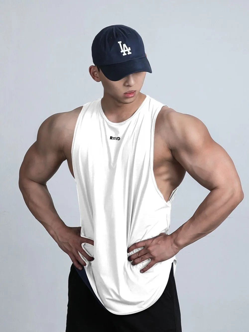 Men's Plus Size Round Neck Tank, image 6