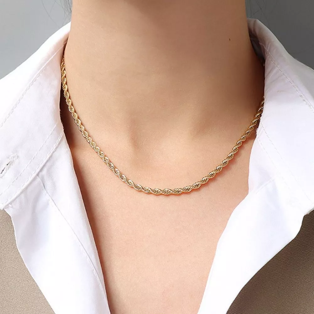 Titanium Steel Chain Necklace, image 3