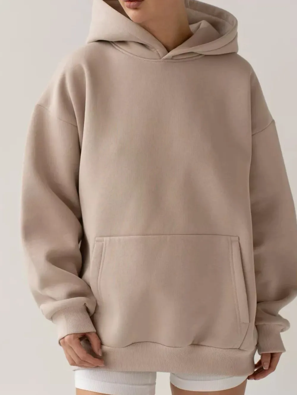 Kangaroo Pocket Long Sleeve Hoodie, image 2