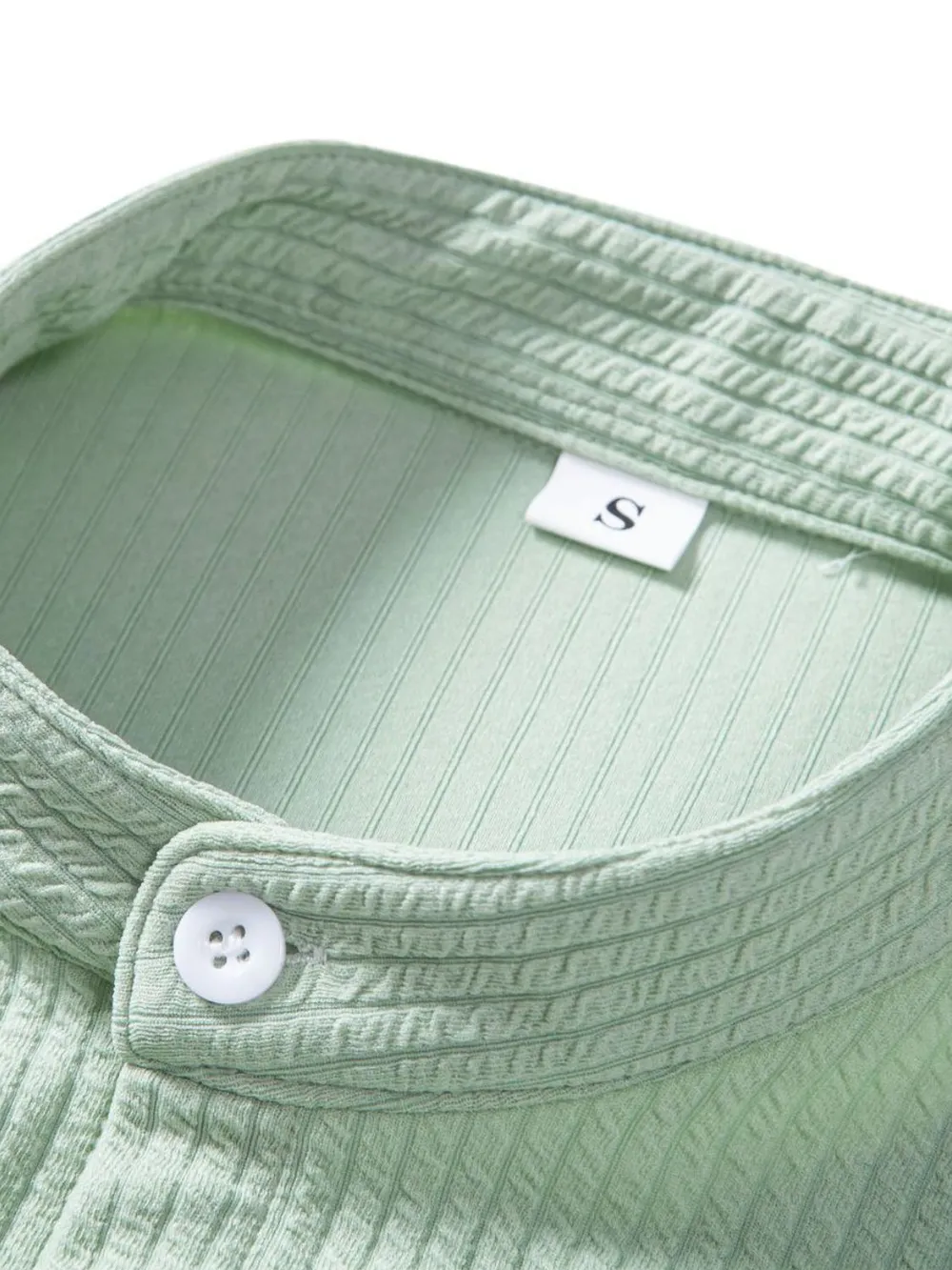 Men's Ribbed Short Sleeve Shirt and Shorts Set, image 9