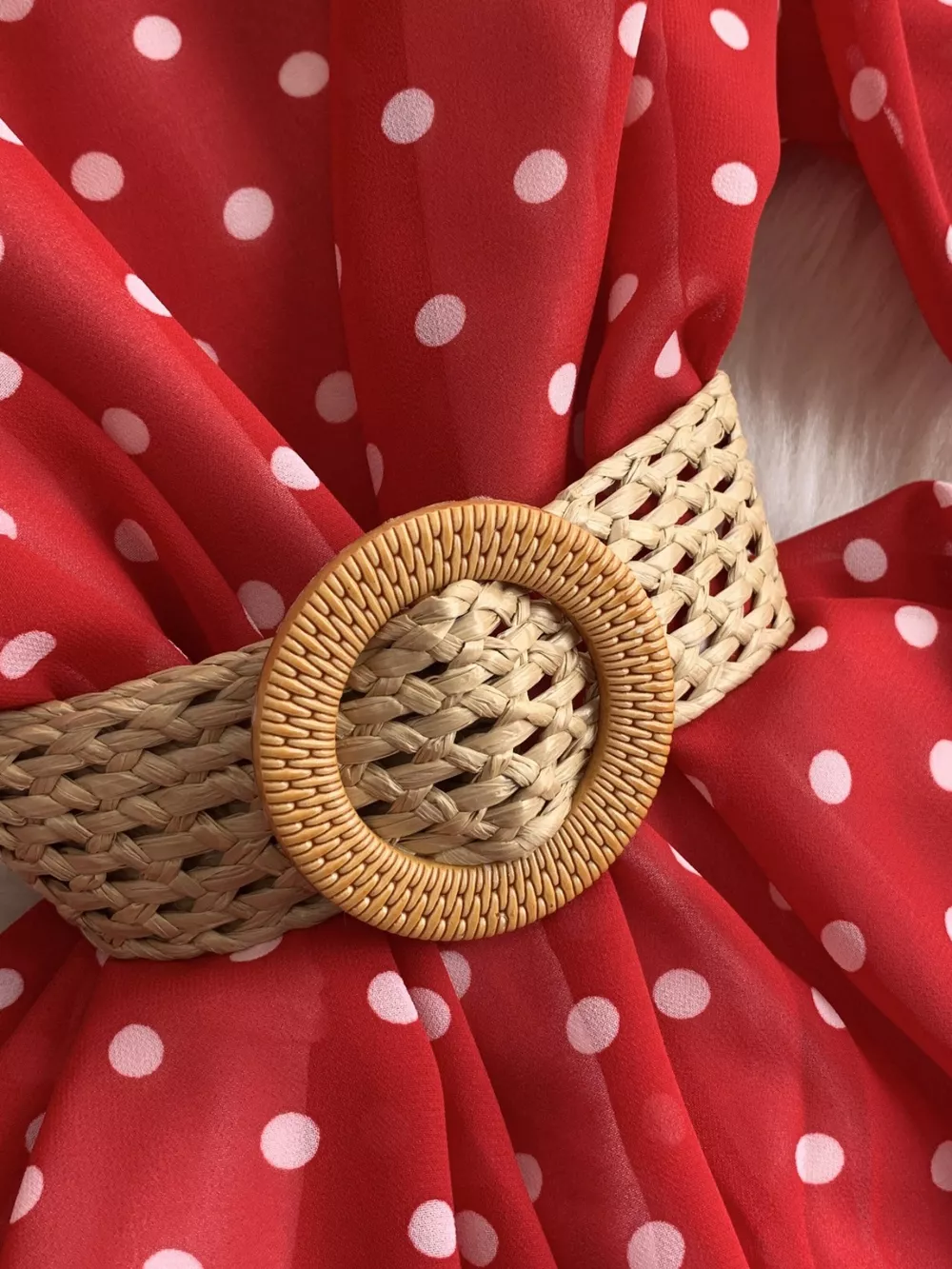 Polka Dot Ruffled Tiered Dress, image 10