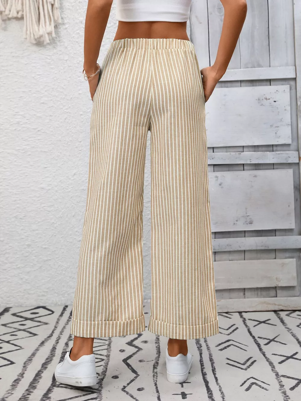 Striped Wide Leg Pants, image 14